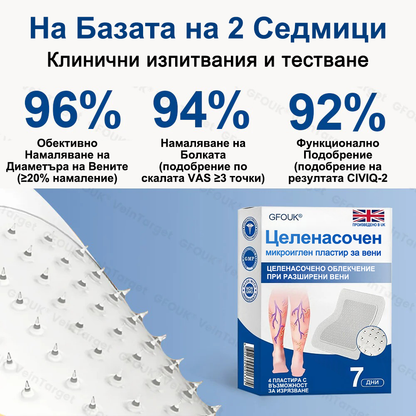 🎁GFOUK® Целенасочен микроиглен пластир за вени⚡Незабавно облекчение · Дълготрайни резултати